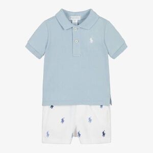 Ralph Lauren Kids Sky Blue Polo Shirt and Pants